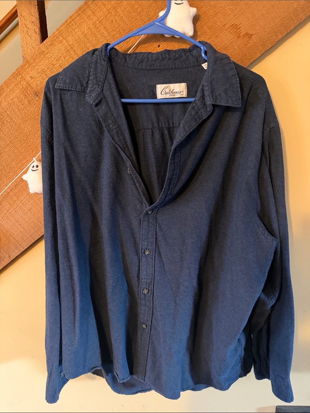 California Select Men's Navy Long-Sleeve Button-Down Shirt
